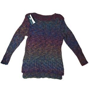 Parkhurst Multicolored Acrylic / Polyester Blend Knit Sweater, Size Small, NWT